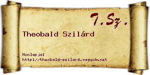 Theobald Szilárd névjegykártya
