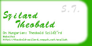 szilard theobald business card